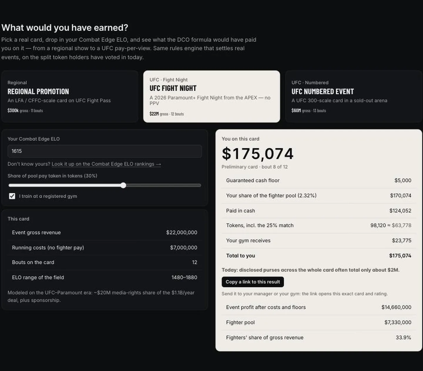 The public pay simulator